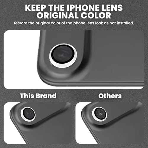 Image of ArmourPro Premium Camera Lens Protector Tempered Glass Compatible For iPhone Air Tough HD Individual Aluminum Alloy Rings 9H Camera Cover, Scratch-Resistant,Camera Lens Protection| Silver
