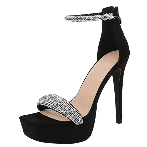 Sandales stiletto talon 13 cm bout ouvert pour allonger la silhouette