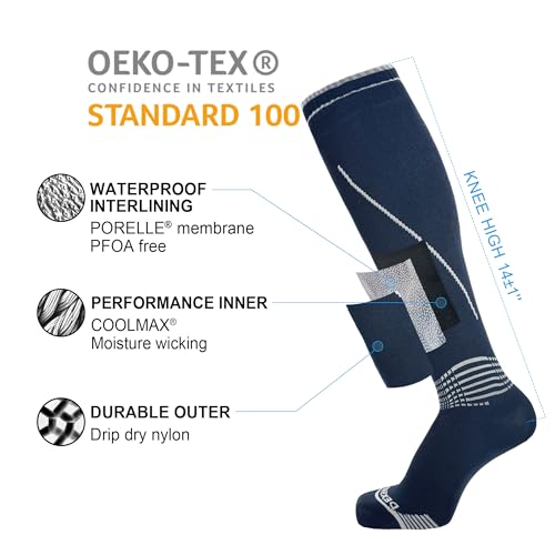 DexShell Waterproof Wading Socks Knee High For Men & Women Hiking Trail Running Outdoor Recreational Activities4