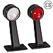 Produktbild LiNKFOR 2stk 12Leds Positionsleuchte Seitliche Gummi Begrenzungsleuchte Seitenleuchte 12/ 24V mit E-Prüfzeichen für Auto LKW PKW KFZ Lampe Leuchte Licht Weiß Rot