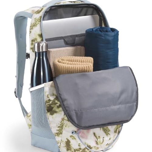 Image of The North Face Women's Jester Everyday Laptop Backpack - Commuter Travel Bag, Laptop Sleeve, Water-Repellent, Desert Stone Floral Dye Print /Frost Grey, One Size