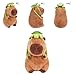 EASYLR 12inch Cute Capybara Plush with Turtle Backpack, Soft Capybara Plushie Toy Doll Pillow Birthday for Kids (with Bag)