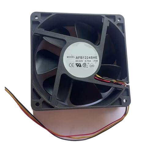 Ventilador 120 mm AFB1224SHE para solucionar sobrecalentamiento en fuentes de 24V CC