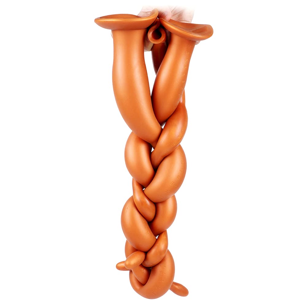 Giocattolo del sesso Perline anali Plug anale con ventosa Dildo anale in silicone liquido Massaggiatore della prostata Dilatatore dell'ano Stimolazione del punto G (S)