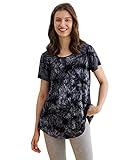 Latuza Women's Plus Size Top Swing Floral Tunic for Leggings 3X Tiedye Gray