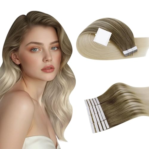 Extension adhesive cheveux naturel resout le manque de volume des cheveux fins 60cm