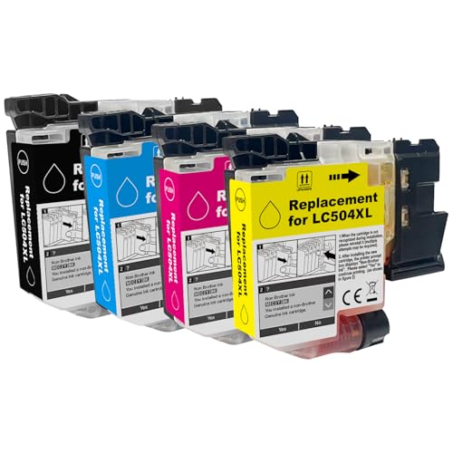 Image of High Yield LC504 LC504XL Ink Cartridge 4-Pack