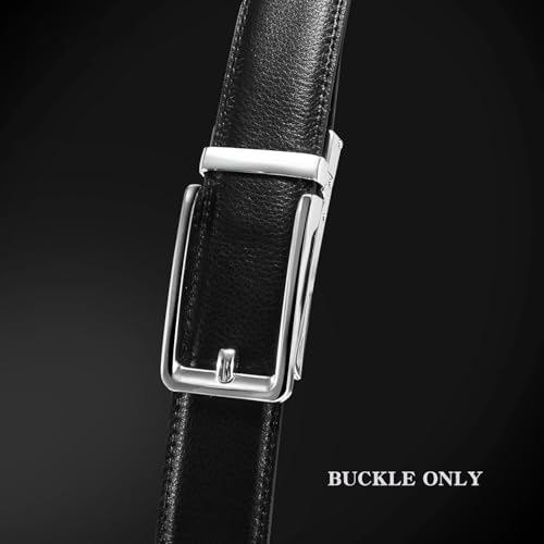 Image of Contacts Automatic Belt Buckles for Men - Ratchet Belt Strap Replacement or Custom Fit, Fits Waist 28-42 Inches - No Strap Included