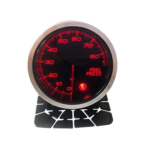 Sreuoil NO 52Mm 2-1/16 Inch Fuel Pressure Gauge 7 Color 0-80 Psi Meter thumb #1