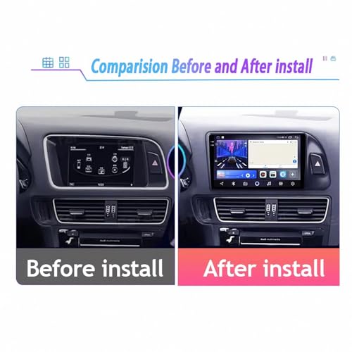 Navegación de video de automóvil para Audi Q5 8R 2008-2017 con Mirror Link 7