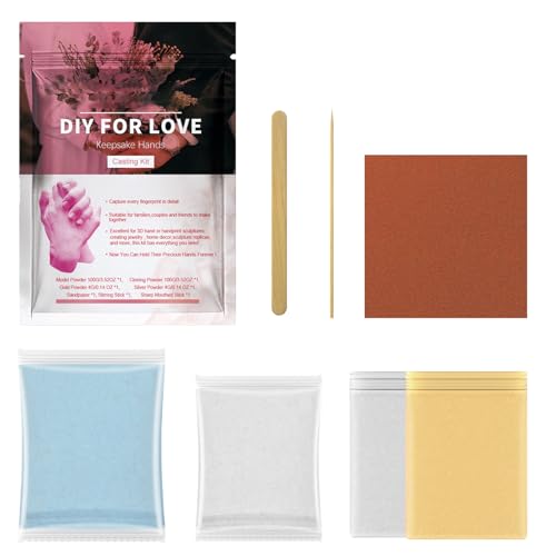 Complete Kit Included: Comes with all the —molding powder, casting stone, gloves, and tools—making it easy for couples to create a high-quality statue from the comfort of home
