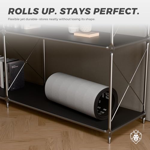 KOTO - Dartteppich Mit Abwurflinie Checkout Schwarz, 237x60cm Dartmatte, Mit Score-Indikation