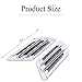 DWARFOO 1 Pair Auto SUV Universal Car Side Mesh, Vent Air Flow Fender Decoration Sticker, Car Side Mesh Vent Decoration Fit for All Cars (Electroplating)