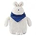 Bolsa De Agua Caliente De Goma Lindo Conejo Forma Botella De Agua Cubierta Cojín Suave Reutilizable Calentador Bolsa Para Niños Juguete De Regalo(Blanco)
