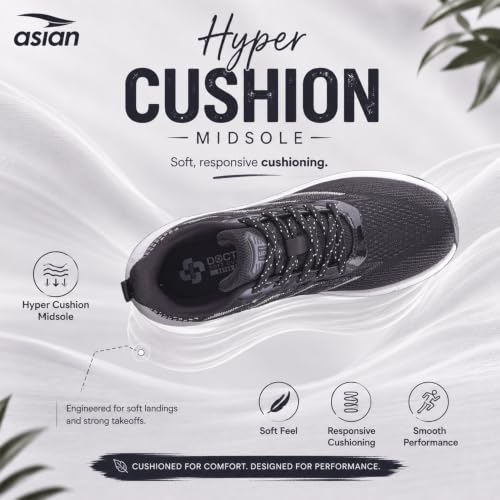 Image of ASIAN Hypercushion W-01 Women's Running & Walking Shoes | Ultra Soft Cushioning with Airflow | Lightweight Gym Sneakers for Girls & Women