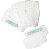 Daily Treasures Steam Mop Pads, 6 Pack Washable Mop Replacement Pads for Shark Steam, 4 Chenille Replacement Pads+2 Microfiber Replacement Heads for Shark Steam S3101/S3102/S3250/S3251/SK115/SK140