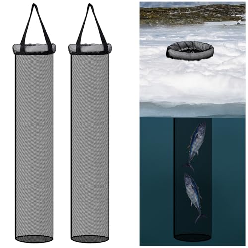 2 Pcs 35.4'' Ice Fishing Well Portable Accessories