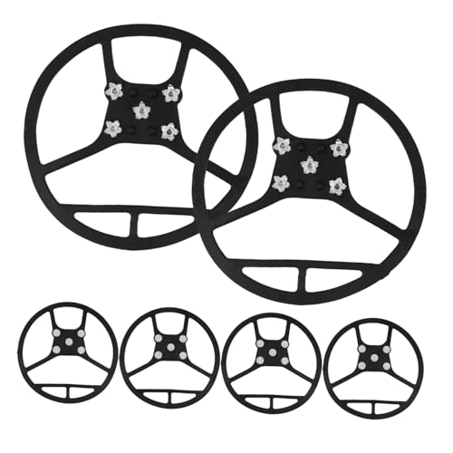 POPETPOP 6pcs Boys and Girls Shoe Grippers Ice Grippers for Shoes and Boots Traction Chains Ice Cleats for Winter Outdoor Activities
