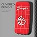 Soozier Curved Kick Shield, 16.5 in Muay Thai Pad Punching Pad for Martial Arts, Karate, Kickboxing, MMA, Taekwondo x 1 Unit, Red