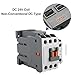 Baomain 3 Pole Magnetic Contactor, 25A Ith 24V DC Coil, 1NO1NC Auxiliary Contact, DIN Rail Mount, UL Certified (9b-24VDC)