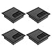 VILLCASE 4pcs Desk cable box desk cord cable hole cover cord grommet black desk wire hole insert desk grommet 3 inch desk hole insert desk cable grommet nylon metal wires computer