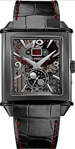 Girard Perregaux Black DLC Vintage 1945 XXL Moonphase Mens Watch 25882-21-223-BF6A