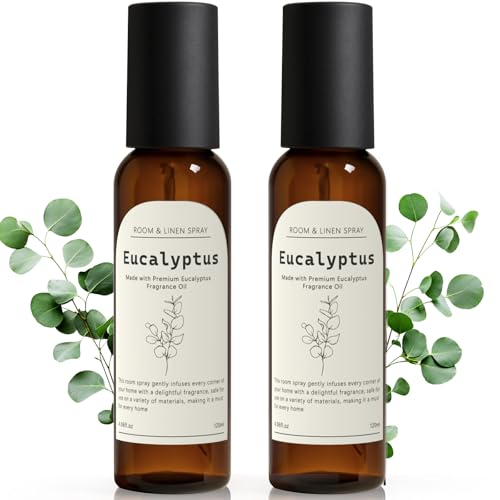 Image of THE GOOD SOUL PROJECT Eucalyptus Linen and Room Spray, Fragrant Room Spray, Odor Eliminator, Long Lasting Air Fresheners for Home, Bedding, Fabrics, 8.12 fl oz