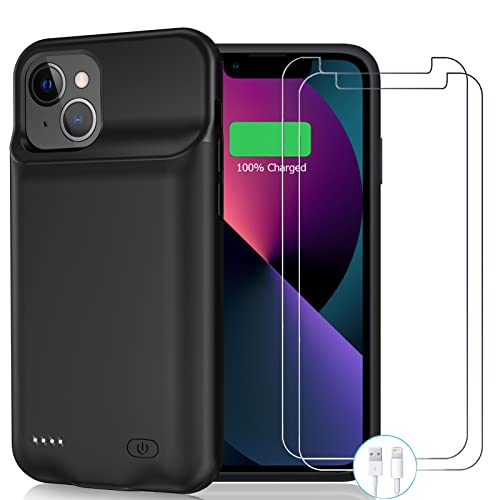 Battery Case for iPhone 13, 10000mAh High Capacity Portable Rechargeable ...
