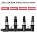 Ignition Coil Pack Fits for 1.8 L4 Chevy Cruze Sonic Aveo Aveo5 2011 2012 2013 2014 2015 2016 2017 2018 1.8L Coil Packs Replaces UF620 C1646