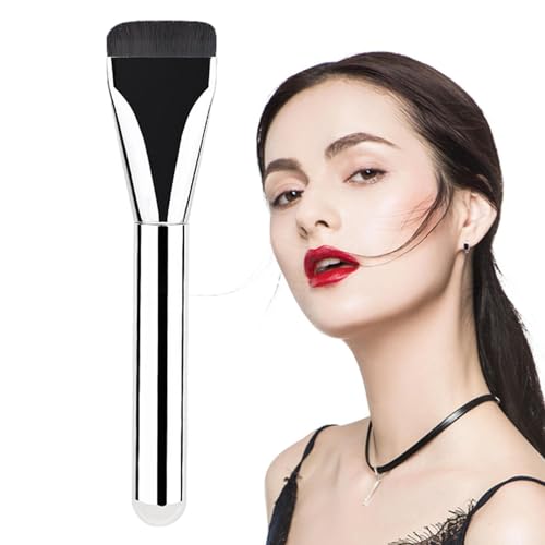 Brocha de base líquida para rostro - Brocha de base para maquillaje líquido | Los cepillos superiores planos de la base del cepillo del maquillaje, cepillo de la base del maquillaje, ace se ruborizan