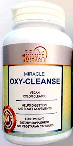 Miracle Oxy-Cleanse Vegan Colon Cleanser - 120 Vegatarian Capsules