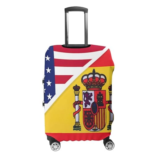 U.S.A. North Ossetia National Flag Travel Luggage Cover for Suitcase 19-32 Inches Elastic Washable Baggage Protector4