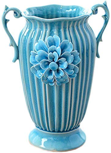 Vase en céramique stable et opaque pour fleurs naturelles qui embellit les intérieurs sombres