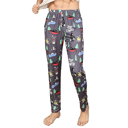 ShuiGod-Mens Cott*n-like texture Super Soft Pajamas Pants/Sleep Pant/Pajama Bottom