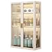ChooChoo Armadietto Da Parete Per Bagno, Giallo Crema, 61x53x21,8 Cm, 2 Ante E Ripiani Regolabili