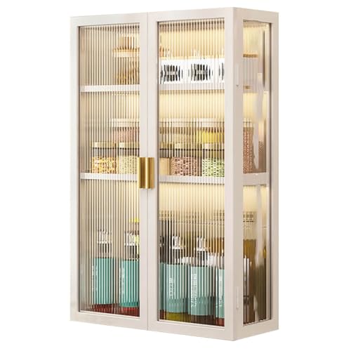 Botiquín de Metal con Puerta de Vidrio para baño, Armario Colgante sobre el Inodoro para baño, Sala de Estar, Cocina, Organizador de Armario Que Ahorra Espacio.