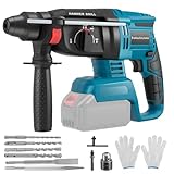 Haedswer 2,5 J Akku Bohrhammer, Kompatibel mit Makita 18V BL Series Battery, Bürstenloser Bohrhammer, Anti-Vibrationsgriff, Schlagbohrmaschine für Beton, Mauerwerk, Wände (ohne Akkus/Ladegerät)