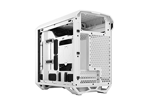 Gabinete para PC Fractal Design Torrent Nano White TG Clear Tint, tipo Mini Tower, compatible con motherboards mini-ITX, vidrio templado, flujo de aire alto miniatura 7