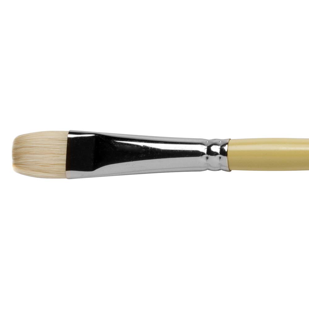 Pro-Arte Beige Pro Arte : Series B Hog Bristle Oil / Acrylic Brush Size 10 Short Flat