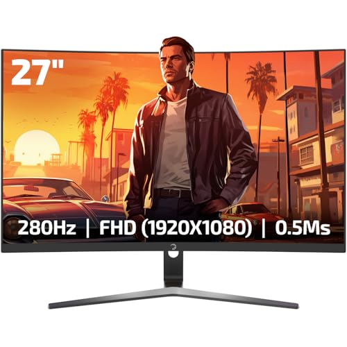 Gamepower Vivid V80 27 pulgadas 280 Hz 0,5 Ms Curved FHD RGB Monitor para juegos RGB