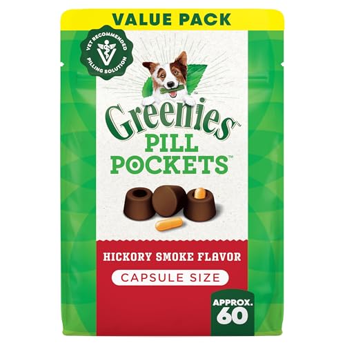 Greenies Pill Pockets for Dogs Large, Hickory Smoke, 15.8 oz