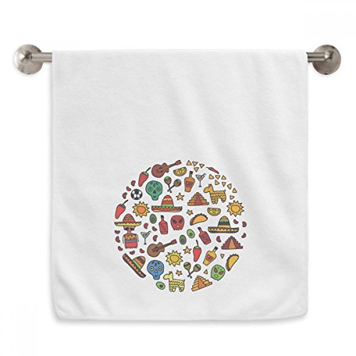 Serviette débarbouillette blanche 13x29 inch absorption douce