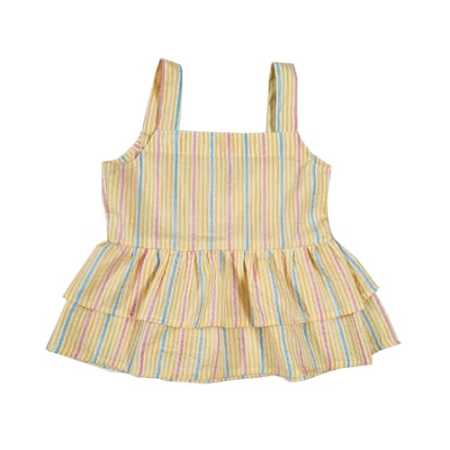 Image of Multi Stripes Peplum Cord Set for Girls