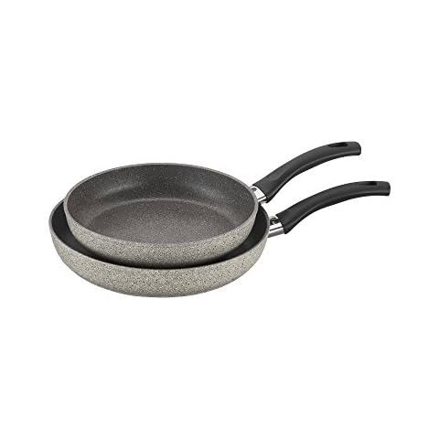 BALLARINI PARMA by HENCKELS 2-pc Nonstick Pot and Pan Set, Made in Italy, Set includes 10-inch and 12-inch fry pan Cover