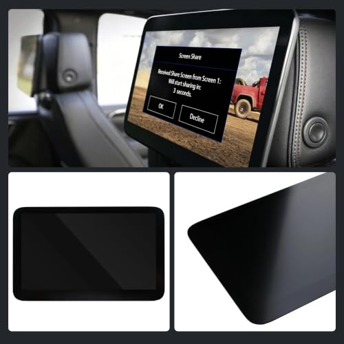 Image of 12.6 inch LCD Display Headrest Back Seat Monitor Entertainment Screen Compatible with 2021-2024 GMC Yukon Chevy Tahoe Suburban Cadillac Escalade Replaces 85100043
