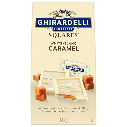 GHIRARDELLI Caramel White Chocolate Squares, 142-Gram Bag