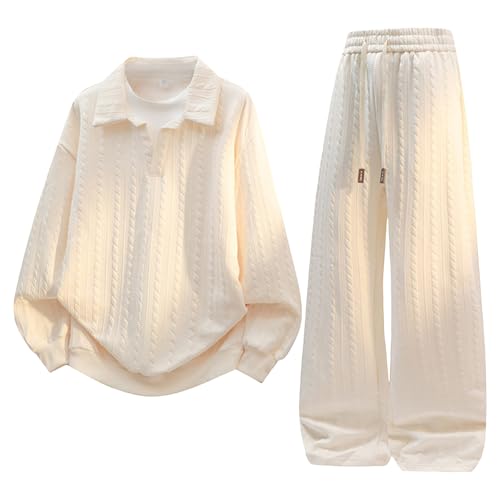 ジャージ メンズ 上下セット 2点セット トレーナー セットアップ 無地 プルオーバー 長袖 ゆったり スウェット 大きいサイズ 丸首 ファッション スウェットパンツ カジュアル 運動服 普段着 アウトドア 春秋冬服(2XL,ベージュ)