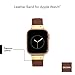 Anne Klein Leather Fashion Band for Apple Watch Secure, Adjustable, Apple Watch Band Replacement, Fits Most Wrists