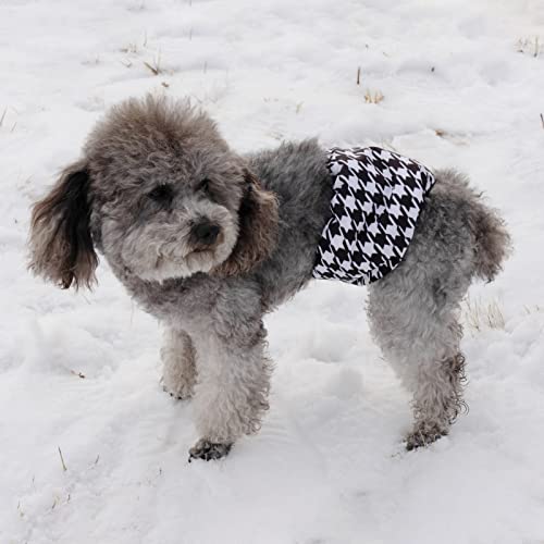 Image of CuteBone Dog Diapers Male 4 Pack Puppy Wraps Reusable Doggie Belly Bands for Male Dogs Small Medium Large