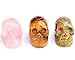 JIC Gem 5pcs Healing Crystal Quratz Hand Carved Human Skulls Pocket Statue Figurine Decor Energy Reiki Gemstones 1.5